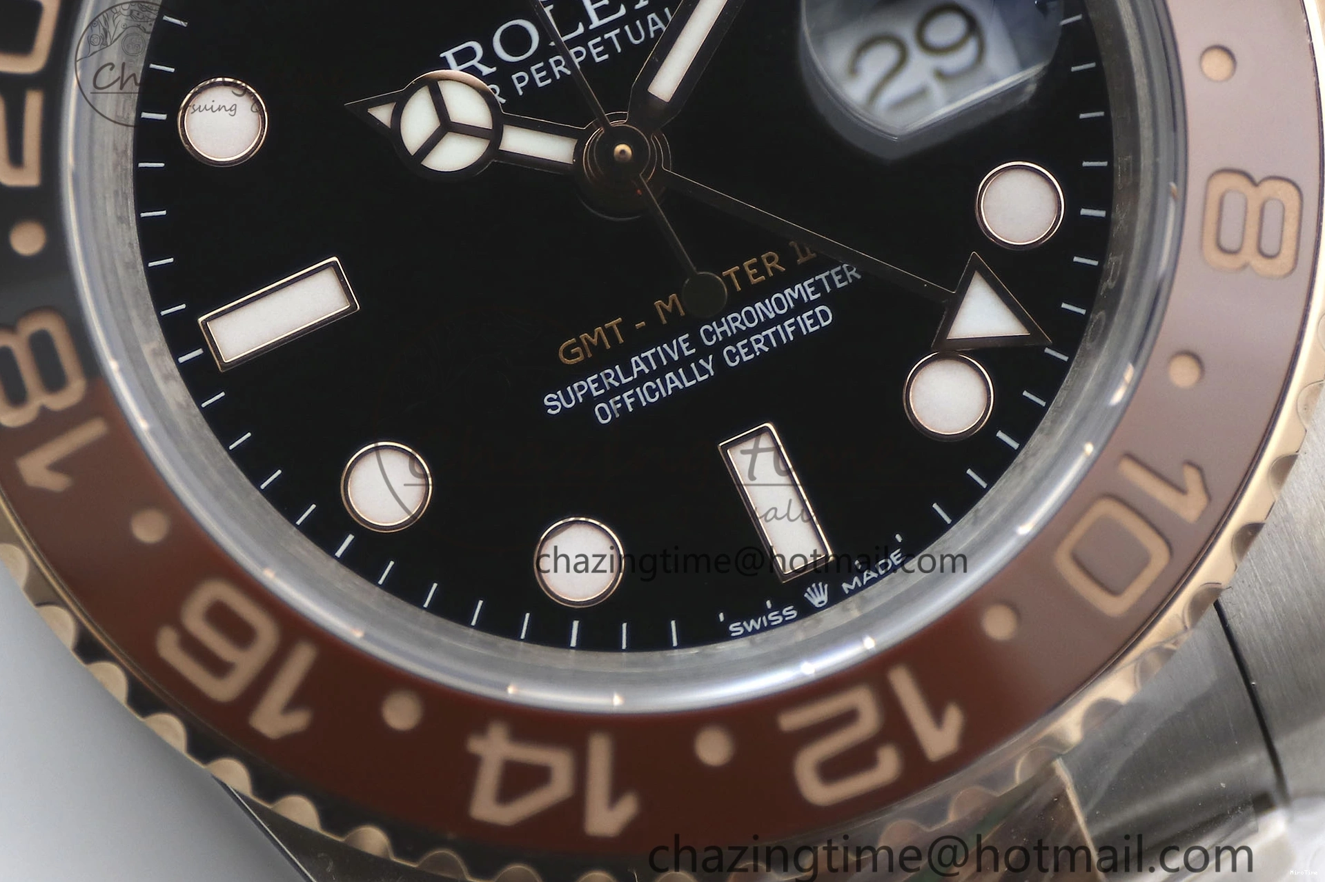 MiroTime 0416 GMT Master II 126711 CHNR 904L SS TW+ 1:1 Best Edition on SS RG Bracelet VR3186 CHS FreshLook 1976